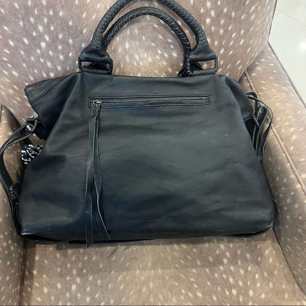 Cleobella Fringe And Sequin Boho Weekender Bag - image 2